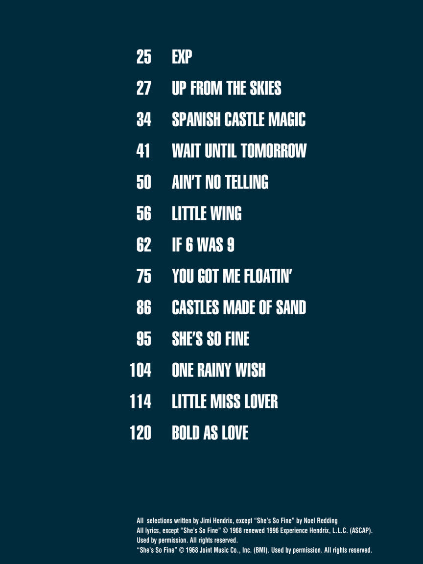 Jimi Hendrix - Axis Bold As Love Guitar Tab Book
