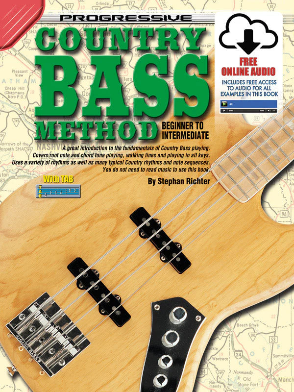 Progressive Country Bass Method Book/Ola