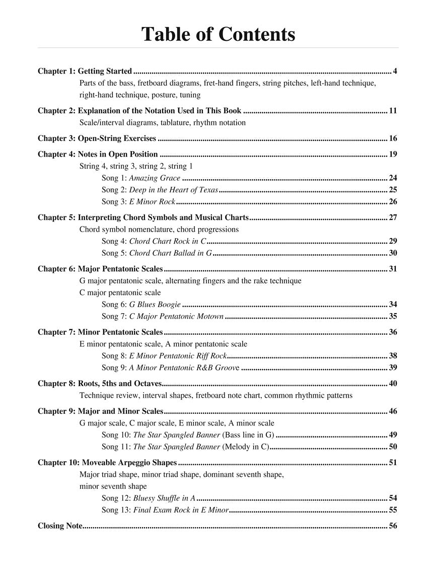 Teach Yourself To Play Bass Book/Ola