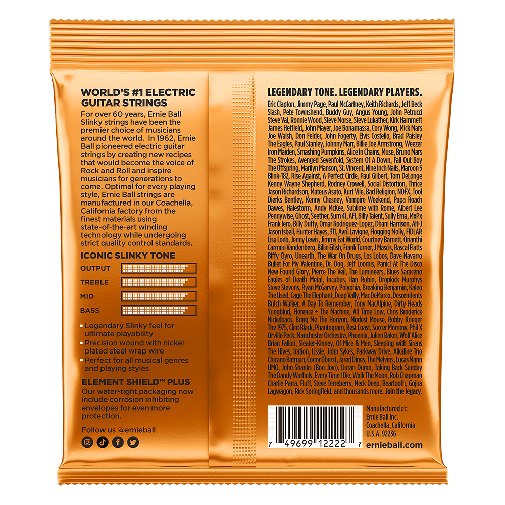 Ernie Ball Hybrid Slinky Nickel Wound Electric Guitar Strings Set - 9-46 / 3-Pack