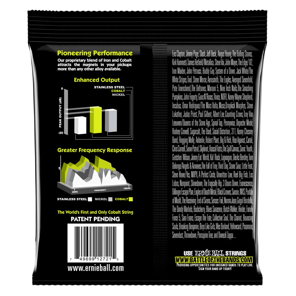 Ernie Ball Regular Slinky Cobalt 7-String Electric Guitar Strings Set - 10-56