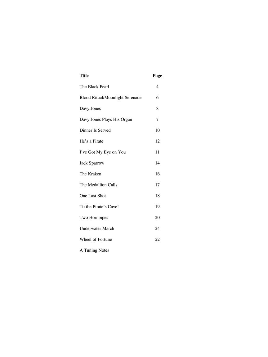 Pirates Of The Caribbean For Violin Play Along Book/Ola