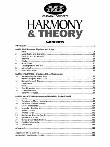 Musicians Institute Harmony And Theory Book