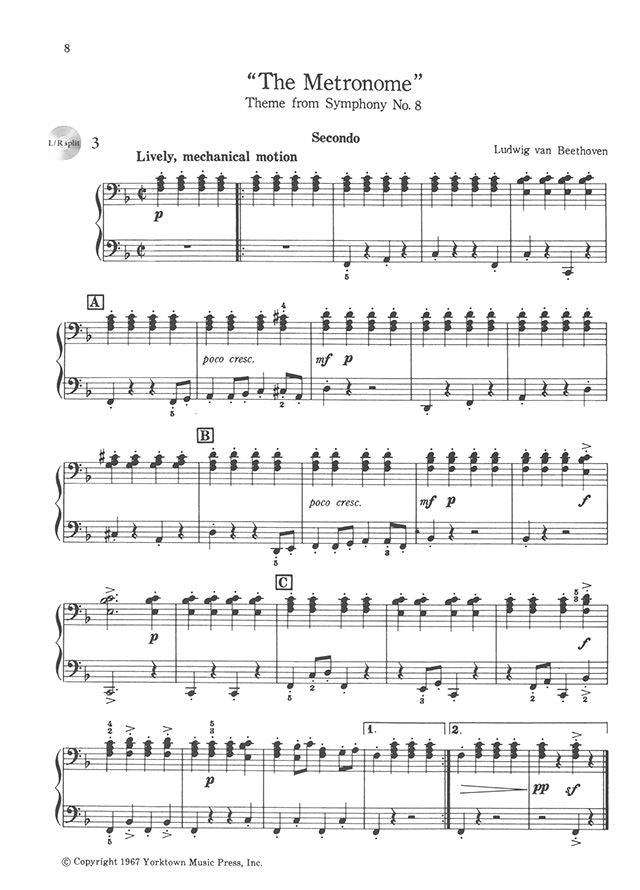 The Joy Of Piano Duets Book/Ola (34 Duets)