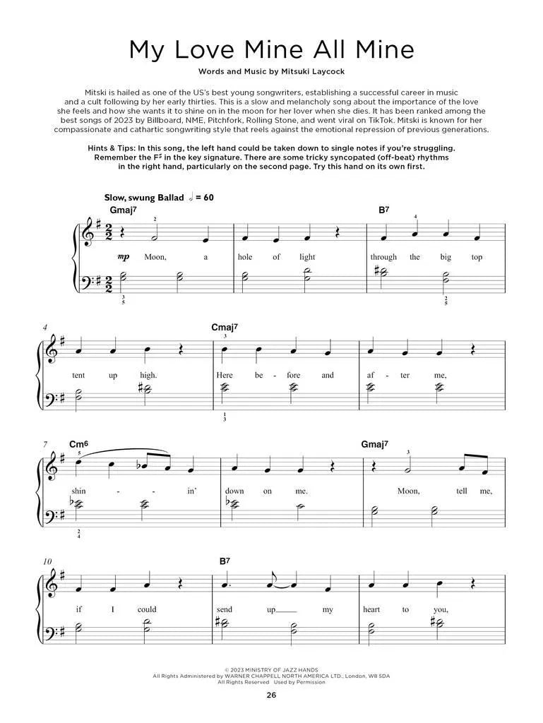 Really Easy Piano - Chart Hits of 2023-2024 Book