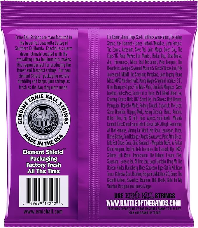 Ernie Ball Power Slinky Nickel Wound Electric Guitar Strings Set - 11-48