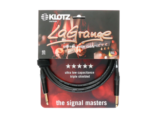 Klotz LAGPR Lagrange Supreme Guitar Cable - Right Angle - 6m
