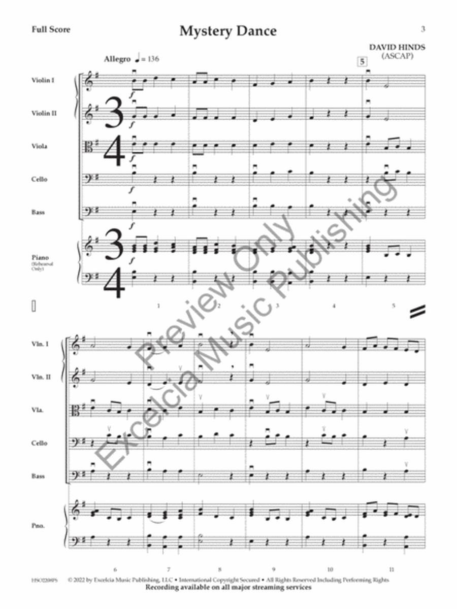 Mystery Dance String Orchestra Level 1.5 Score/Parts