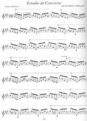 The Complete Works of Agustin Barrios Mangore for Guitar Volume 1 Book