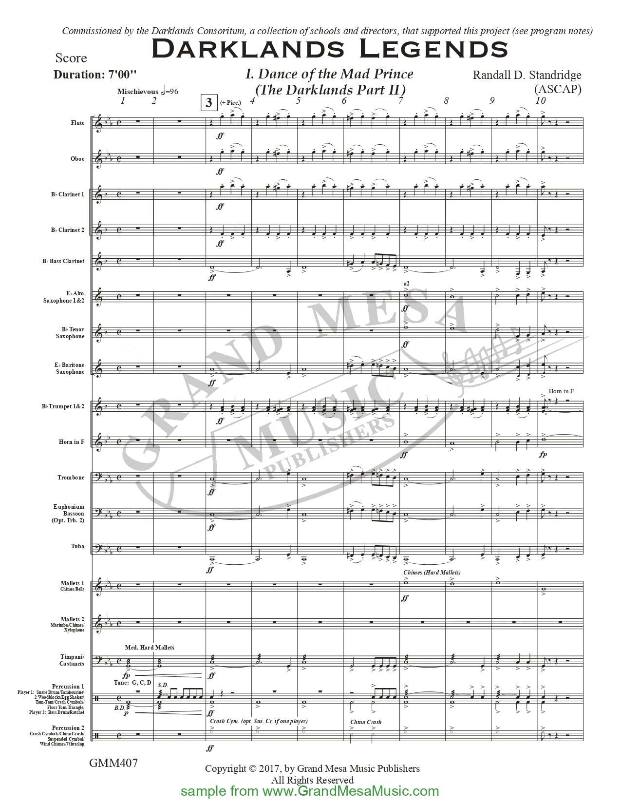 Darklands Legends - Concert Band Level 2 Score/Parts