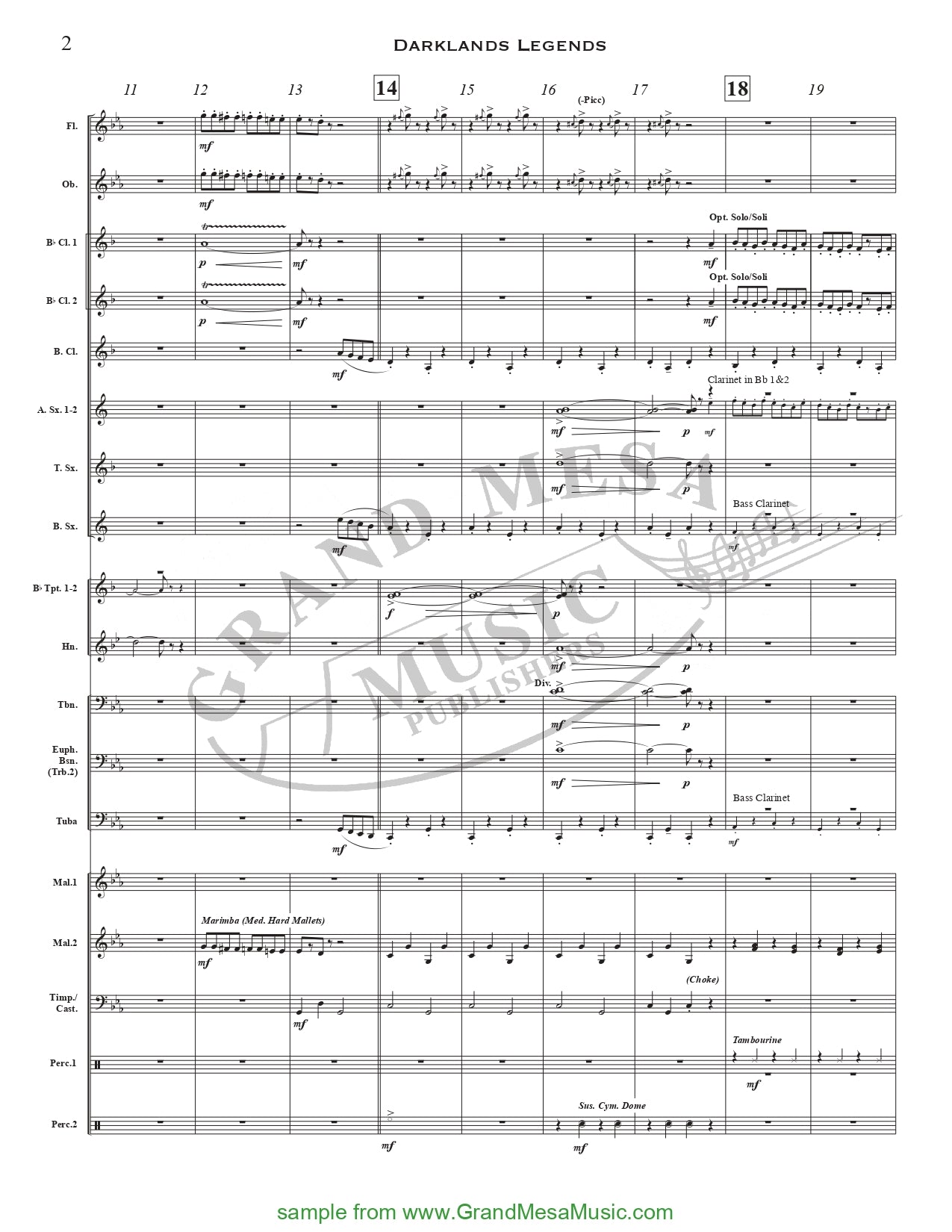 Darklands Legends - Concert Band Level 2 Score/Parts