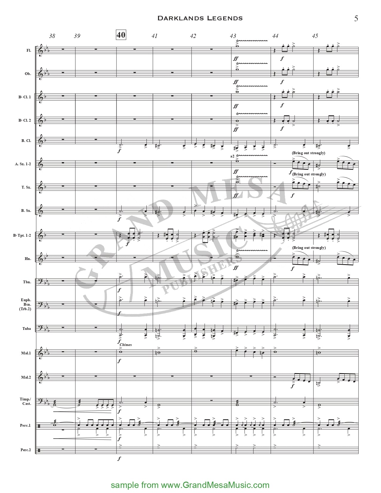 Darklands Legends - Concert Band Level 2 Score/Parts