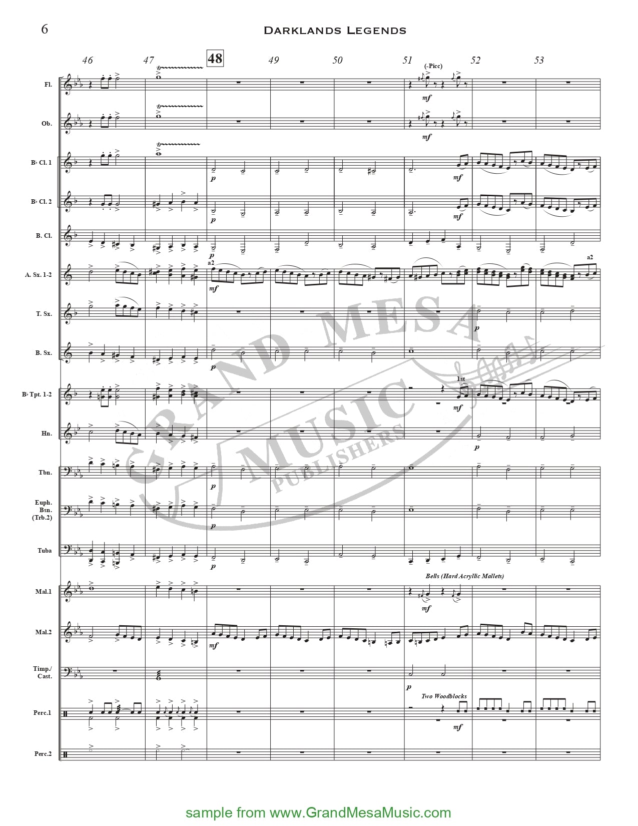 Darklands Legends - Concert Band Level 2 Score/Parts
