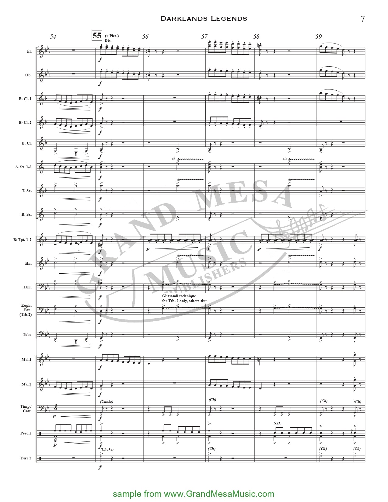 Darklands Legends - Concert Band Level 2 Score/Parts