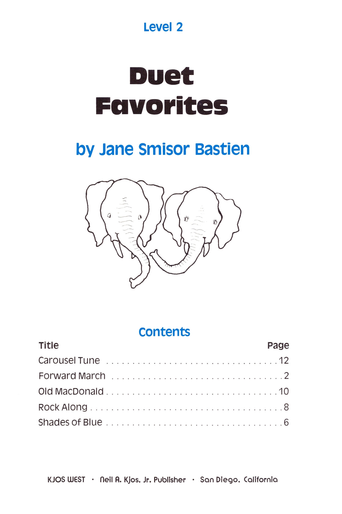 Bastien Duet Favorites - Level 2 Book