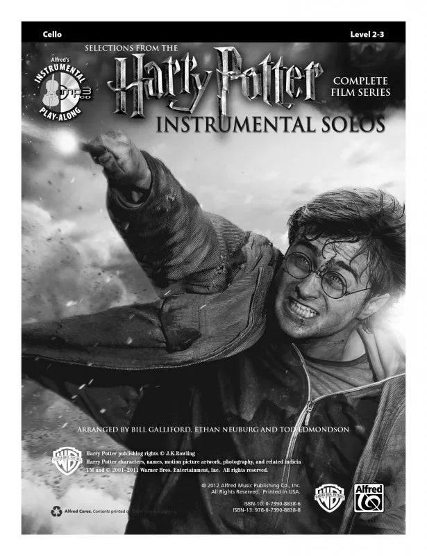 Harry Potter Instrumental Solos For Cello Book/Ola