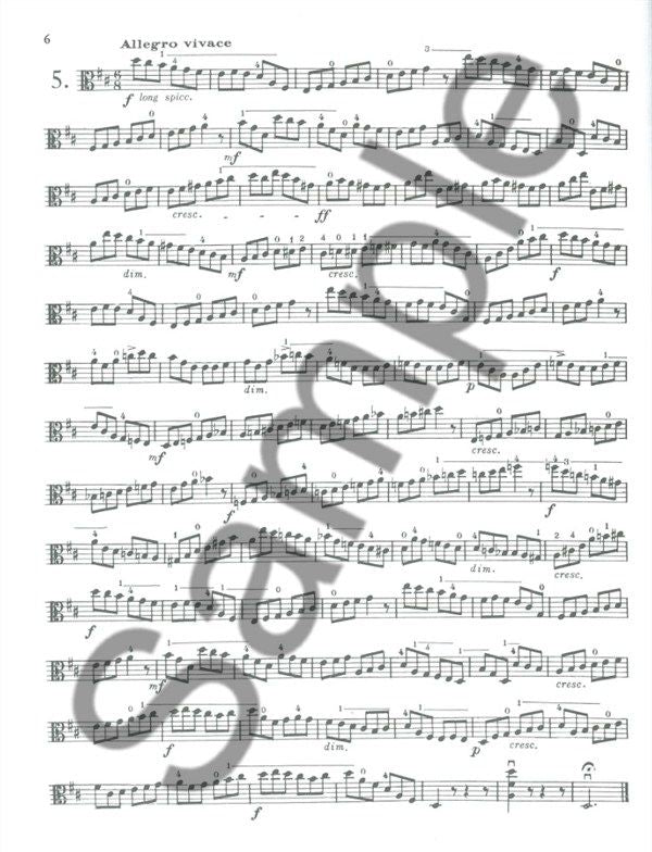 Kayser - 36 Elementary & Progressive Studies Viola Book