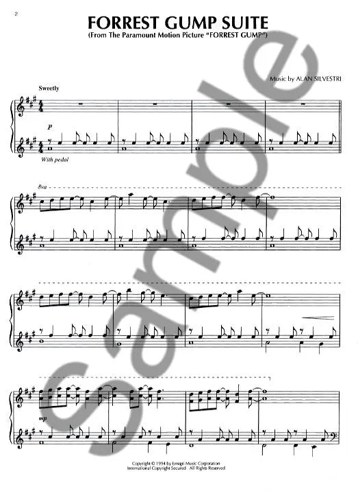 Forrest Gump Suite - Piano Solo Sheet Music