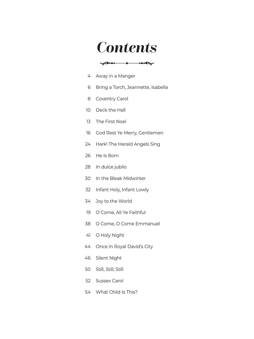 Christmas Carol Arrangements For Piano - Spiral Bound Book