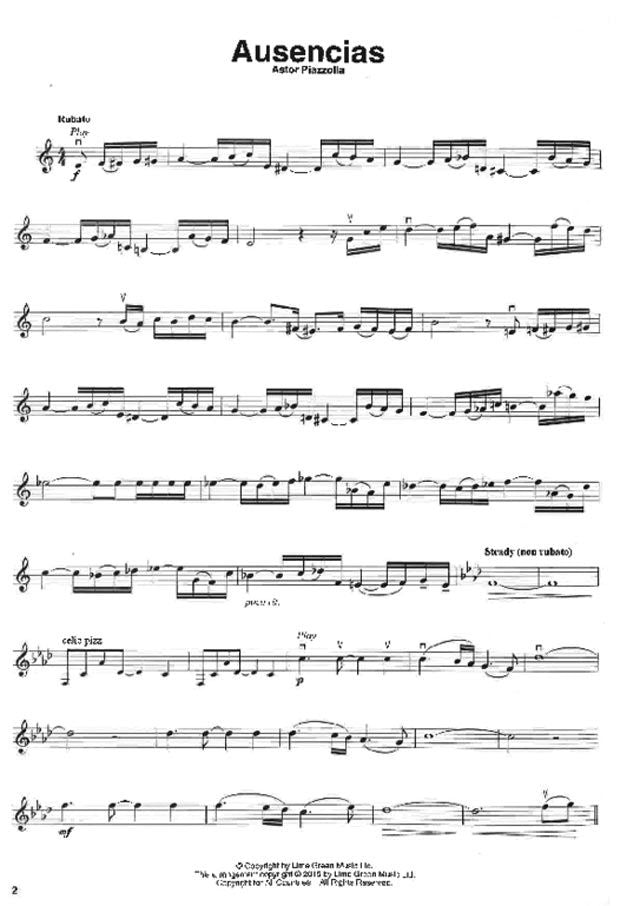 Piazzolla Tangos - Violin Play Along Volume 46 Book/Ola