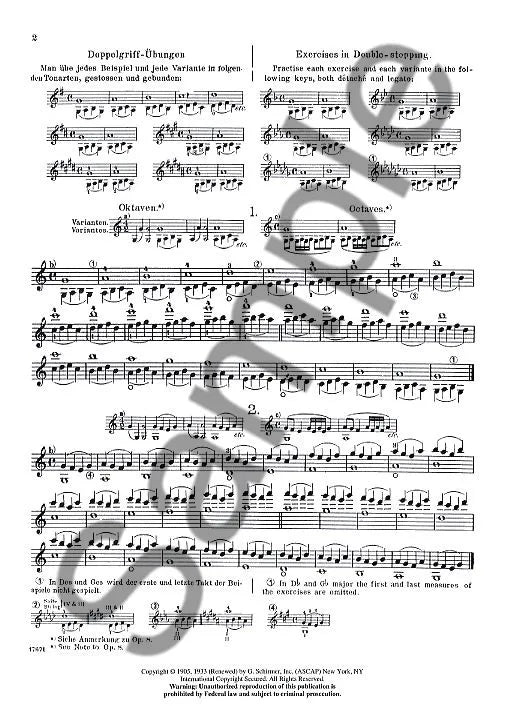 Sevcik - Preparatory Exercises In Double Stopping Op 9 Violin Book