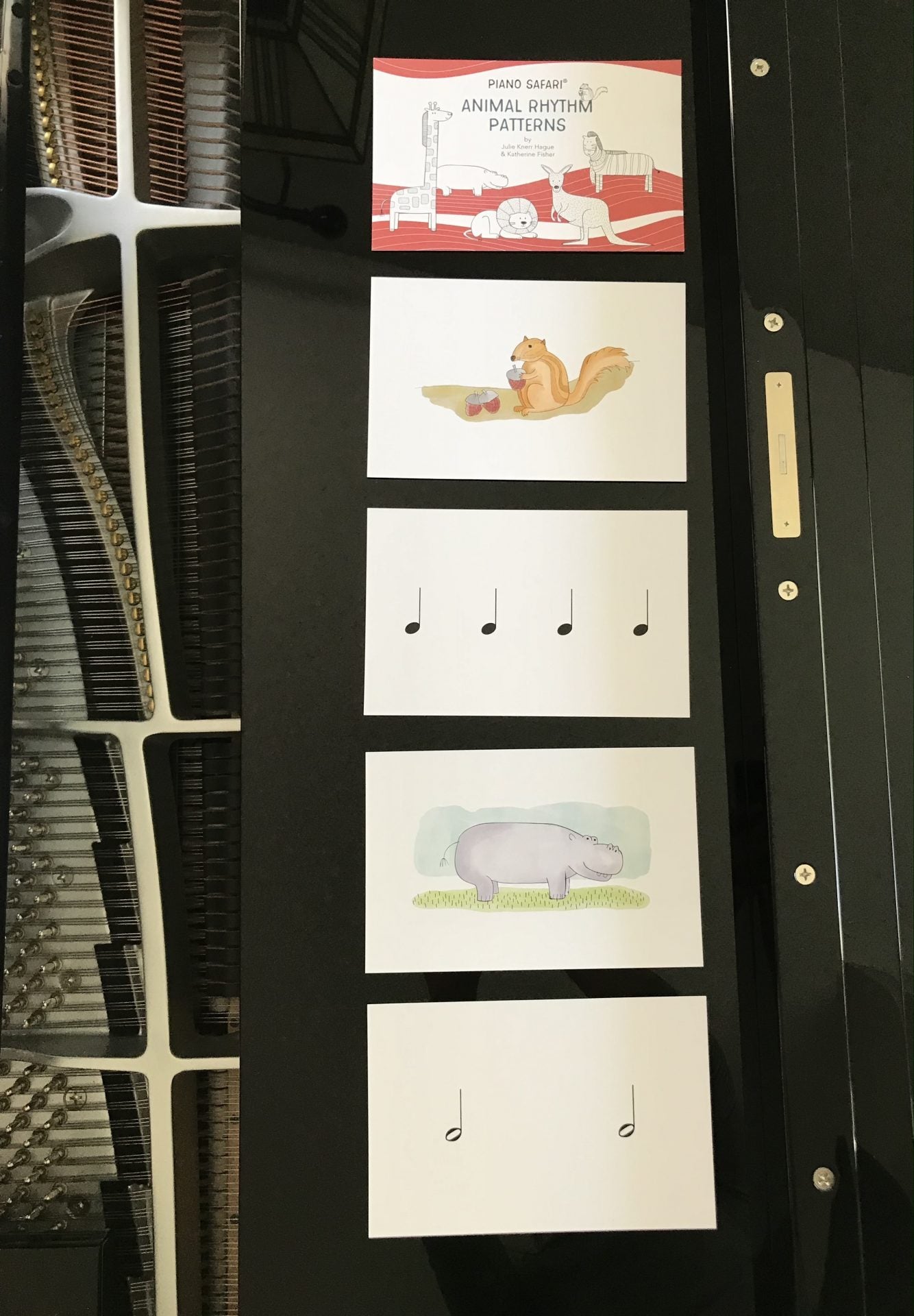 Piano Safari - Animal Rhythm Patterns Cards