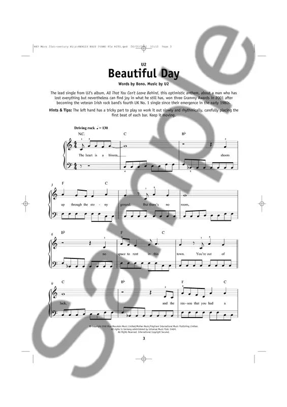 More 21st Century Hits - Really Easy Piano Book