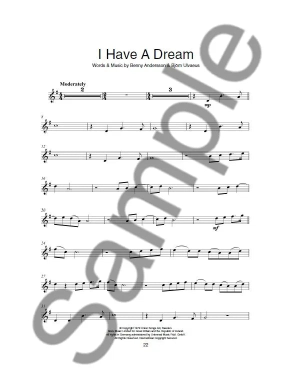 ABBA - Gold Flute Play Along Book/Ola