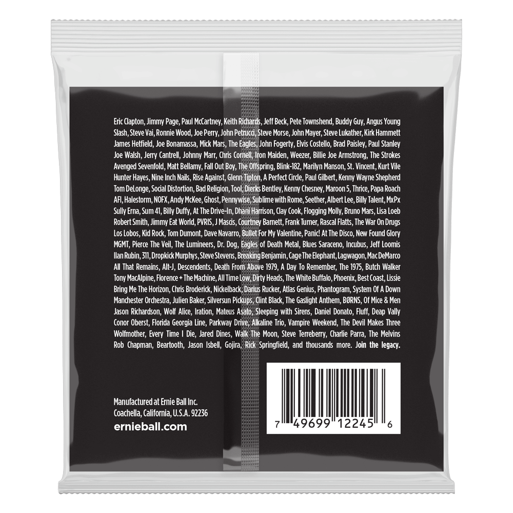 Ernie Ball Power Slinky Stainless Steel Wound Electric Guitar Strings Set - 11-48