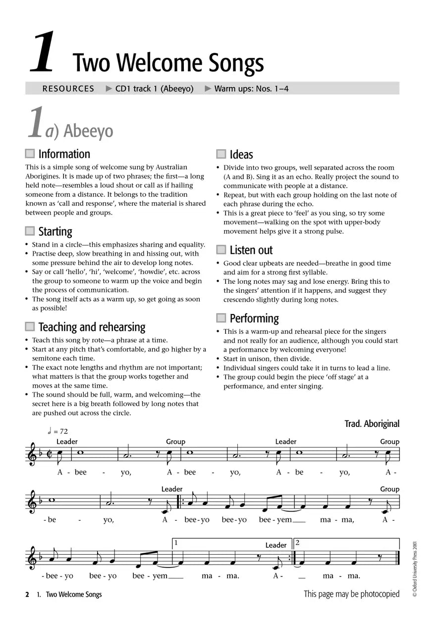 Voiceworks Handbook For Singing 1 Teacher Book/2Cd