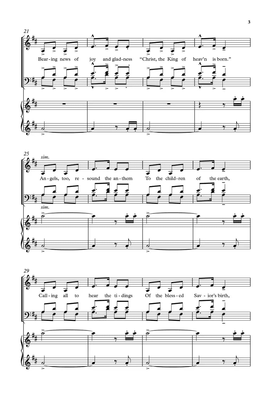 Mack Wilberg Carols For Mixed Voices SATB Vocal Sheet Music