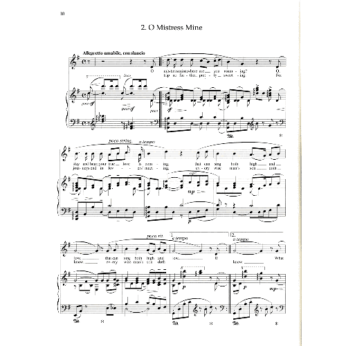 Erich Wolfgang Korngold - 9 Shakespeare Songs Op. 29 Op. 31 Vocal & Piano Book