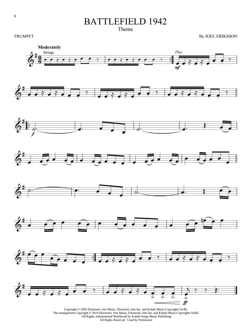 Video Game Music For Trumpet Play Along Book/Ola