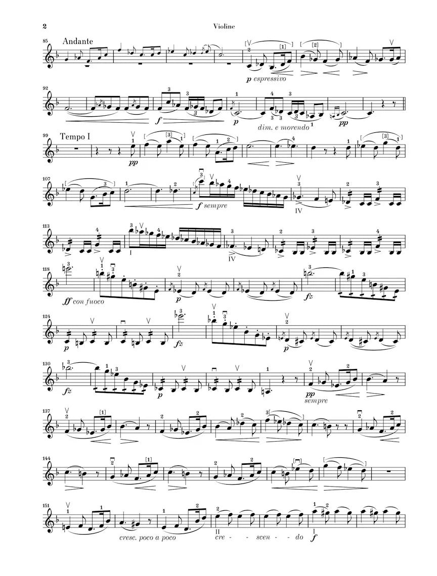 Grieg - Sonata F Major Op 8 For Violin with Piano Accompaniment Book