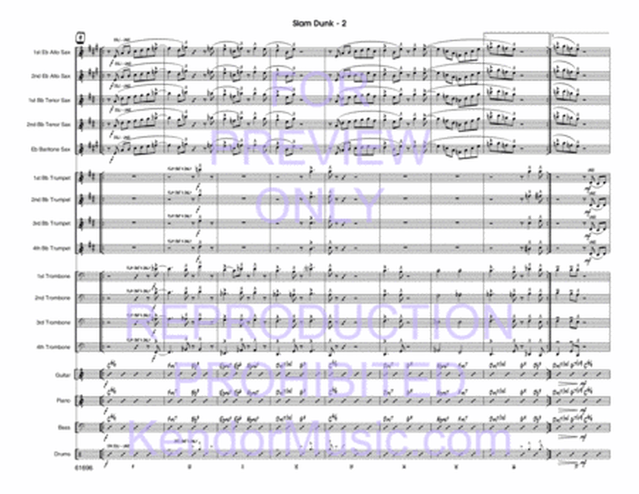 Slam Dunk - Jazz Ensemble Score/Parts