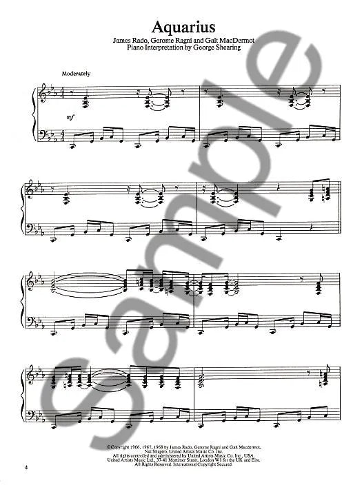 The Genius Of George Shearing Piano Solos