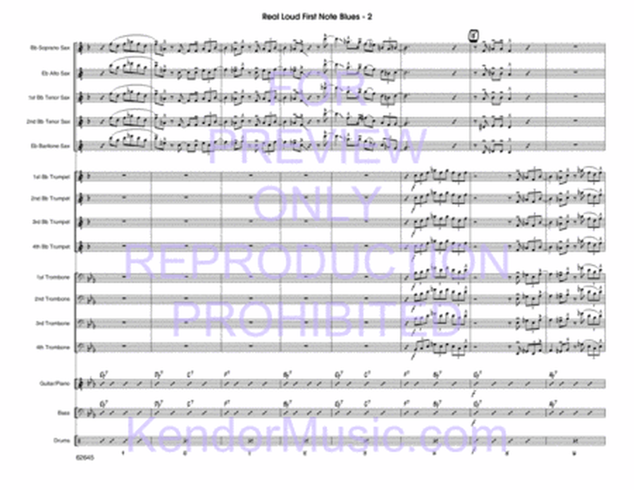 Real Loud First Note - Jazz Ensemble Level 5.5 Score/Parts