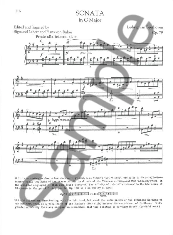 Beethoven - Favourite Piano Works Book