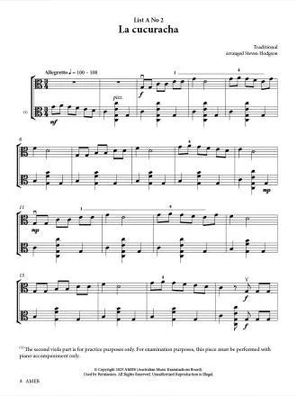 AMEB Viola Series 2- Preliminary Grade Book (2023+)
