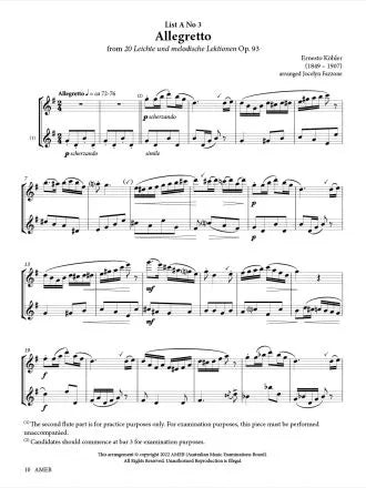 AMEB Flute Series 4 - Grade 3 Book