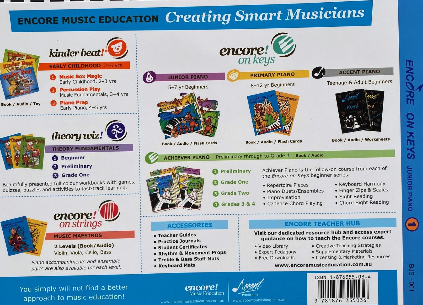 Encore On Keys - Junior Series Level 1 with Book/Audio/Flash Cards