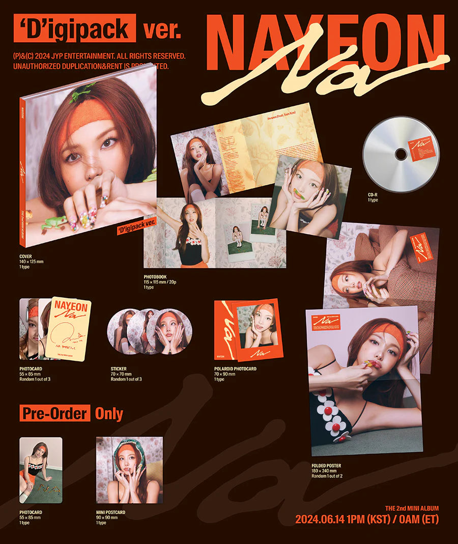 Nayeon (Twice) - 2nd Mini Album [Na] (Digipack Version) CD