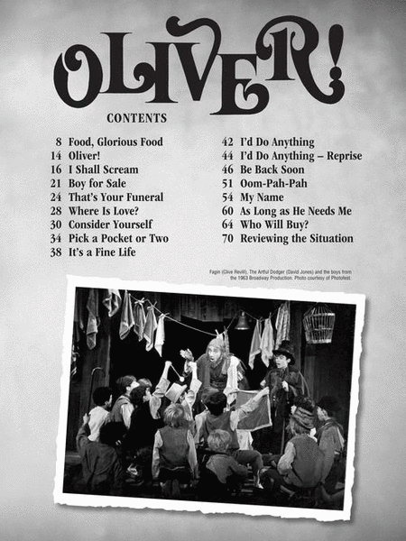 Oliver Vocal Selections PVG Rev Ed