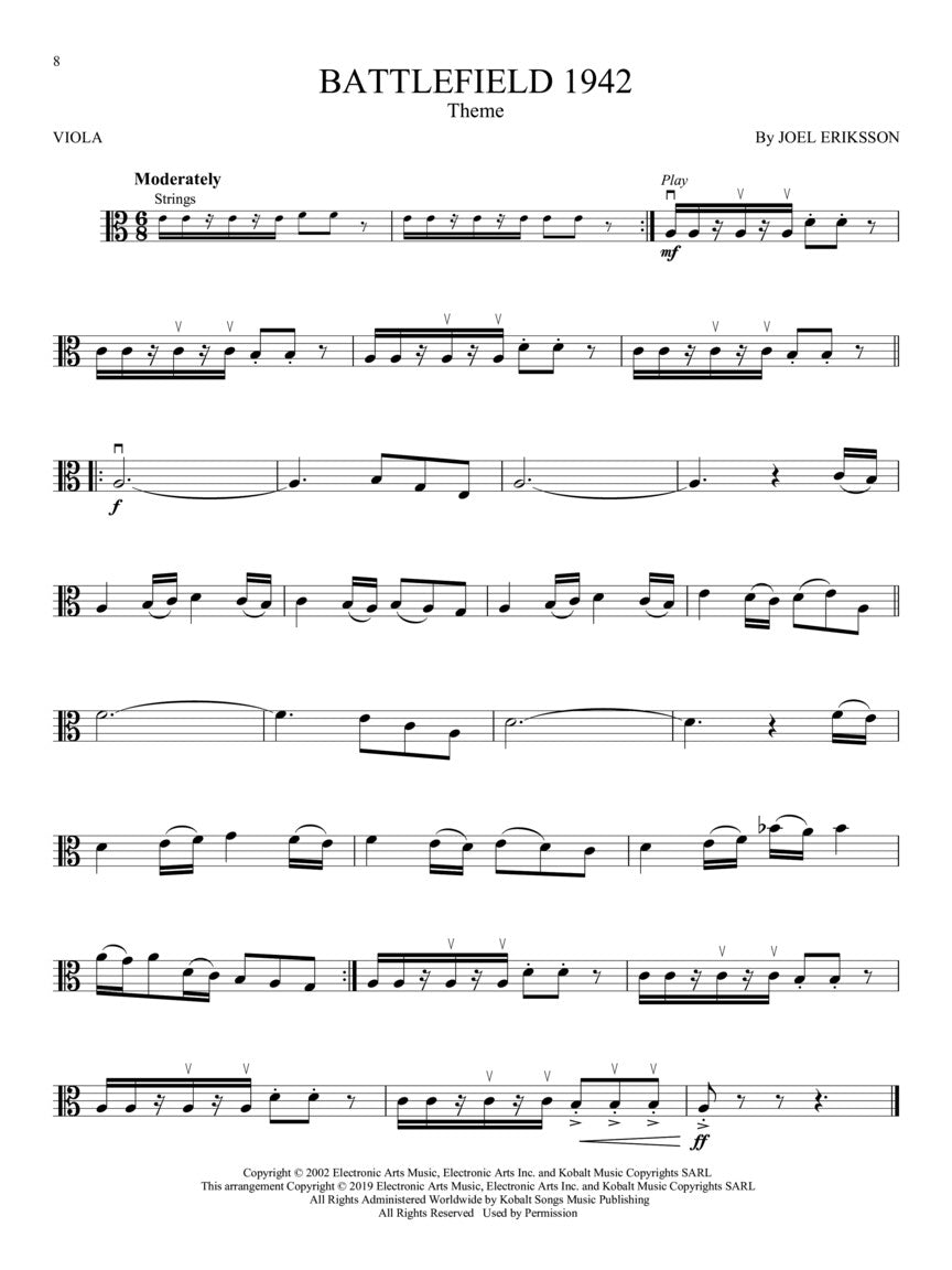 Video Game Music For Viola Play Along Book/Ola