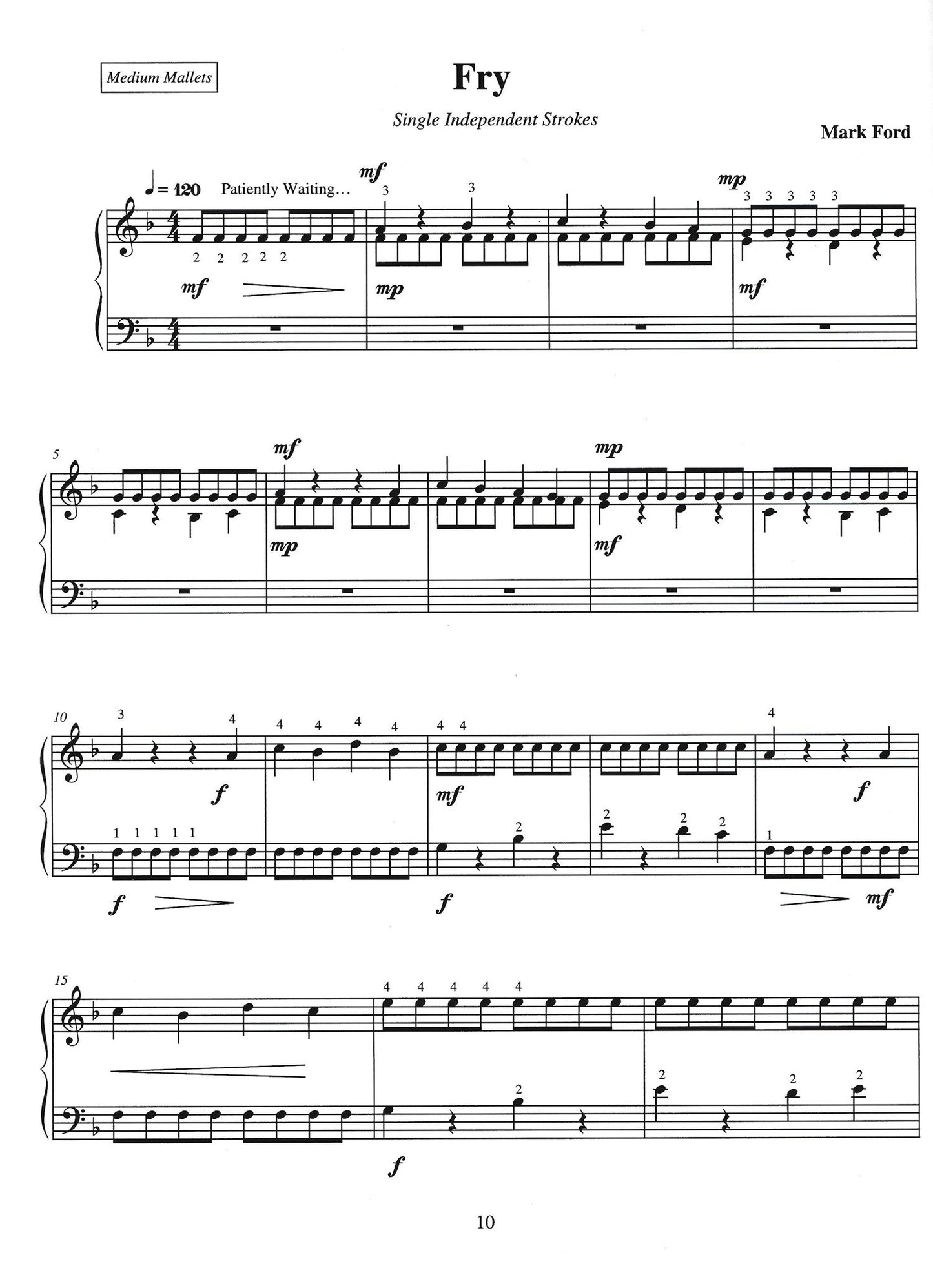 Marimba Technique Through Music Book - Mark Ford (2 weeks Delivery Preorder)