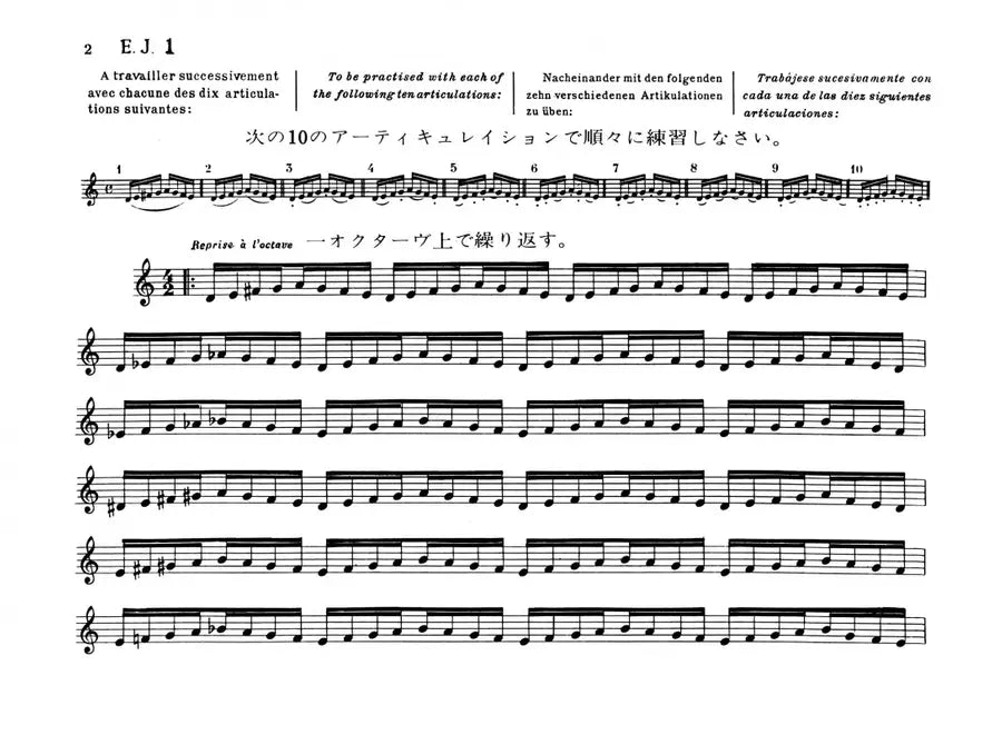 17 Grand Exercises Jouraliers De Mecanisme Flute