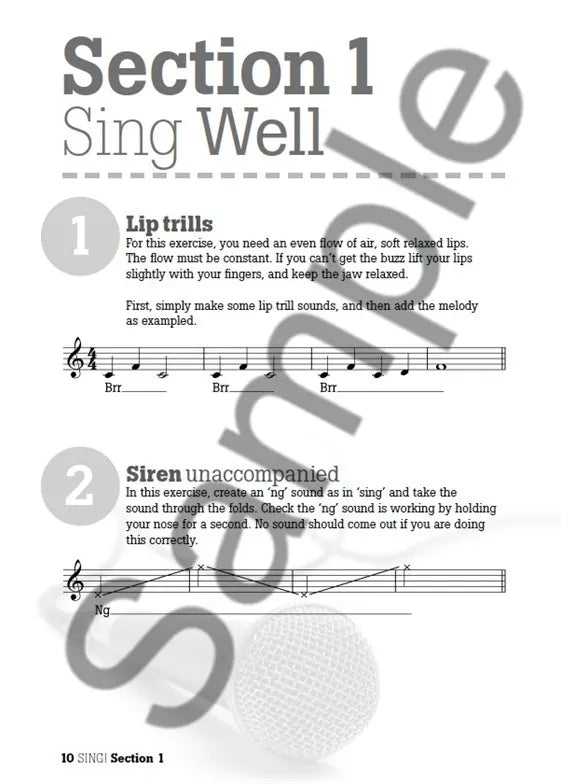 Sing - Vocal Warmups For All Styles Book