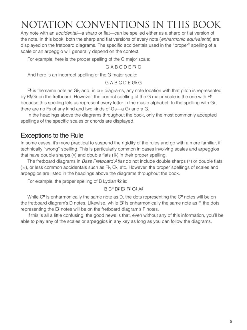 Bass Fretboard Atlas Book