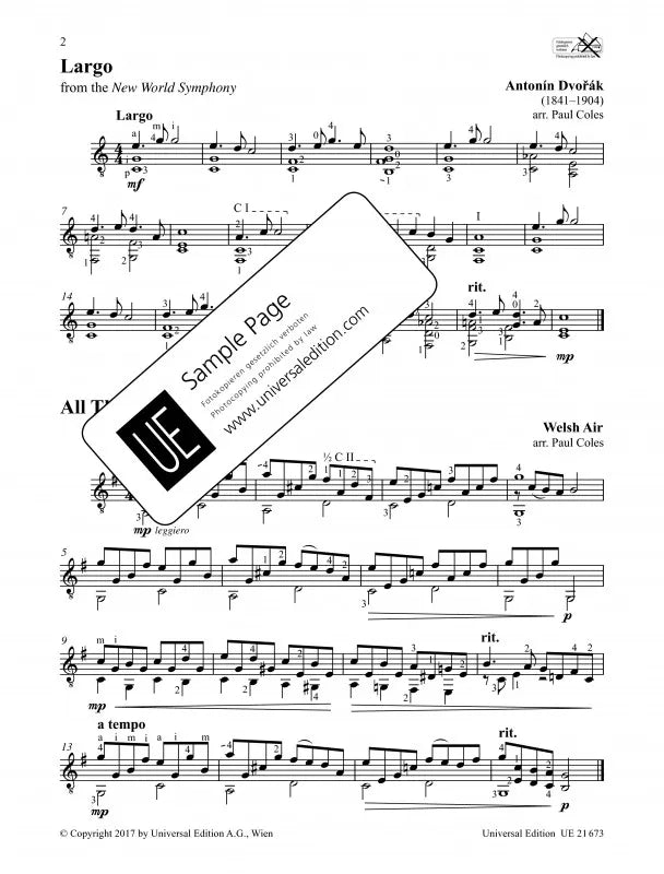 From Folk to Classical Book 1 - 30 Favourite Pieces for Guitarists