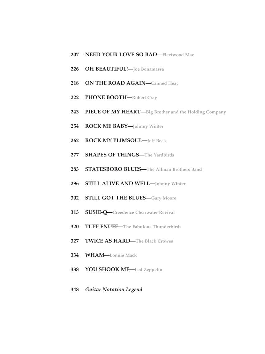 Blues-Rock Guitar Bible Tab Book (Second Edition)